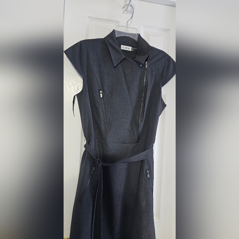 Gray Dress with zippers